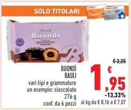 Conad Buondì Bauli offerta