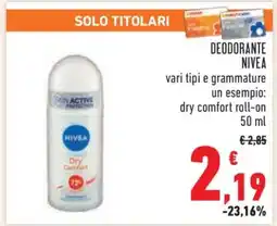 Conad DEODORANTE NIVEA offerta