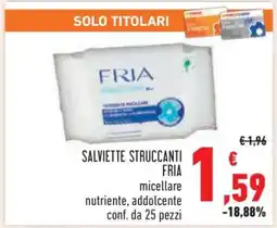 Conad Salviette Struccanti Fria offerta