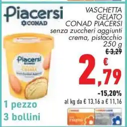 Conad VASCHETTA GELATO CONAD PIACERSI offerta
