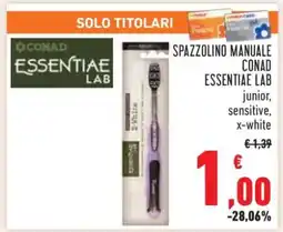 Conad Spazzolino Manuale Conad Essentiae Lab offerta