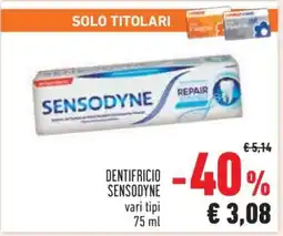 Conad Dentifricio Sensodyne offerta