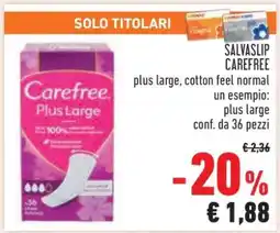 Conad SALVASLIP CAREFREE offerta