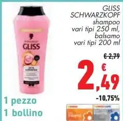 Conad GLISS SCHWARZKOPF offerta
