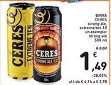 Spazio Conad Birra CERES strong ale, extreme ten 10 offerta