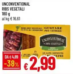 Galassia Unconventional ribs vegetali offerta