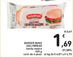 Spazio Conad Burger buns dailybread lievito madre offerta