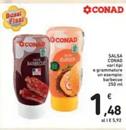 Spazio Conad Salsa Conad vari tipi offerta