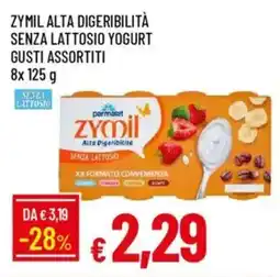 Galassia Zymil alta digeribilità senza lattosio yogurt gusti assortiti offerta