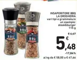 Spazio Conad Insaporitore BBQ La Drogheria vari tipi e grammature offerta