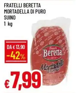 Galassia Fratelli beretta mortadella di puro suino offerta