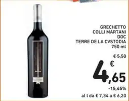 Spazio Conad Grechetto colli martani doc TERRE DE LA CVSTODIA offerta
