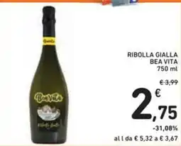 Spazio Conad Ribolla gialla BEA VITA offerta