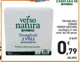 Spazio Conad Tovaglioli CONAD VERSO NATURA offerta