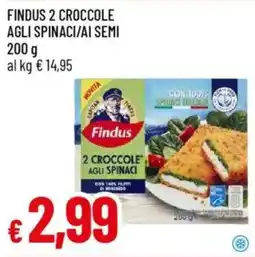 Galassia Findus 2 croccole agli spinaci/ai semi offerta