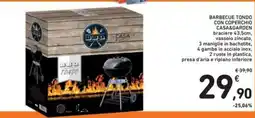 Spazio Conad Barbecue tondo con coperchio casa&garden braciere vassoio zincato, offerta