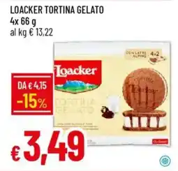 Galassia Loacker tortina gelato offerta