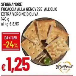 Galassia Sfornamore focaccia alla genovese all'olio extra vergine d'oliva offerta