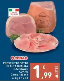 Spazio Conad Prosciutto cotto di alta qualità nazionale CONAD offerta