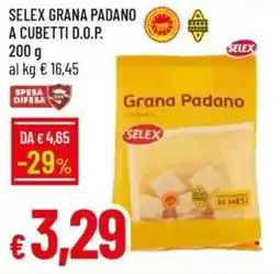 Galassia Selex grana padano a cubetti d.o.p. offerta
