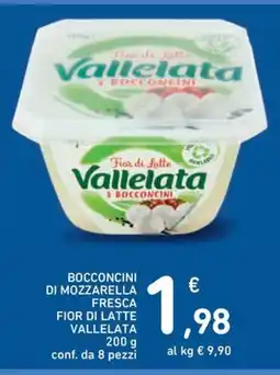 Spazio Conad Bocconcini di mozzarella fresca FIOR DI LATTE VALLELATA offerta