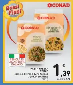 Spazio Conad Pasta fresca CONAD semola di grano duro italiano offerta