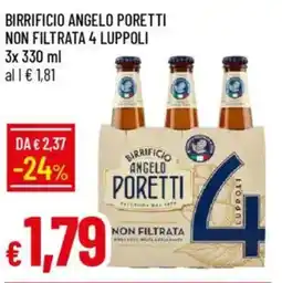 Galassia Birrificio angelo poretti non filtrata 4 luppoli offerta