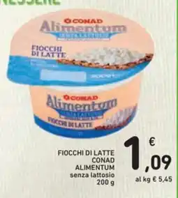 Spazio Conad Fiocchi di latte CONAD ALIMENTUM senza lattosio offerta