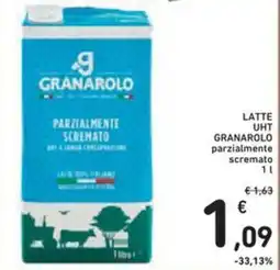 Spazio Conad Latte uht GRANAROLO parzialmente scremato offerta