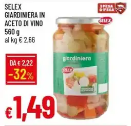 Galassia Selex giardiniera in aceto di vino offerta