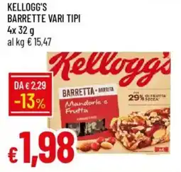 Galassia Kellogg's barrette vari tipi offerta