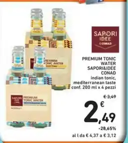 Spazio Conad Premium tonic water SAPORI&IDEE CONAD offerta