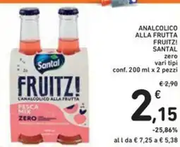 Spazio Conad Analcolico alla frutta fruitz! SANTAL offerta
