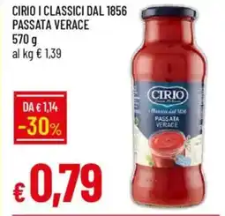 Galassia Cirio i classici dal 1856 passata verace offerta