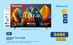 Euronics Hisense SMART TV Q-LED 50E79NQ offerta