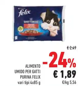 Conad Superstore Alimento umido per gatti purina FELIX offerta