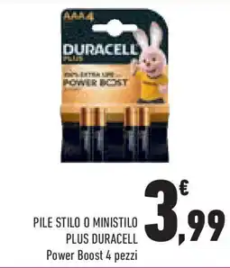 Conad Superstore Pile stilo o ministilo plus DURACELL offerta