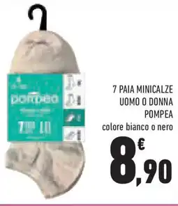 Conad Superstore 7 paia minicalze uomo o donna POMPEA offerta
