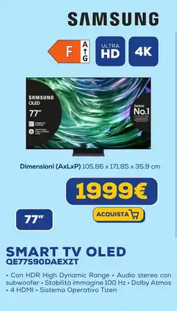 Euronics SAMSUNG SMART TV OLED QE77590DAEXZT offerta