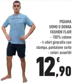 Conad Superstore Pigiama uomo o donna FASHION FLAIR offerta