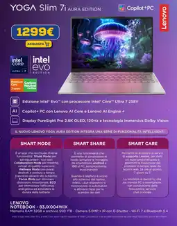 Euronics LENOVO NOTEBOOK - 83JX004WIX offerta