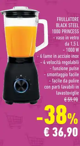 Frullatore black steel 1000 PRINCESS