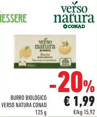 Conad Superstore Burro biologico VERSO NATURA CONAD offerta