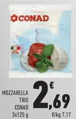 Conad Superstore Mozzarella tris CONAD offerta