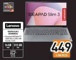 Unieuro Lenovo IDEAPAD SLIM 3 (82X000NGIX) offerta