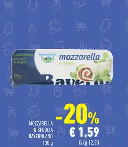 Conad Superstore Mozzarella in sfoglia BAYERNLAND offerta