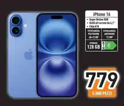 Unieuro iPhone 16 offerta
