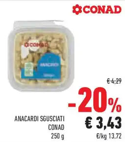 Anacardi sgusciati CONAD