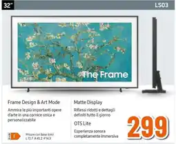 Expert SAMSUNG 32" The Frame LS03 offerta