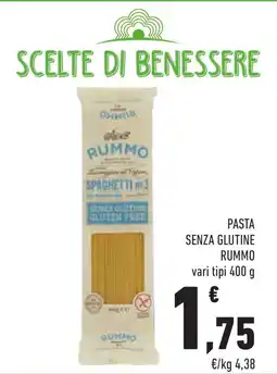 Conad Superstore Pasta senza glutine RUMMO offerta